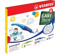 STABILO Penna roller EASYoriginal - Schoolpack x 12 penne ergonmiche + 12 ricariche