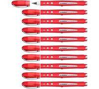 STABILO - Penna Roller - worker+ colorful | Tratto 0,5 mm, Confezione da 10, Rosso