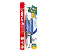 Stabilo EASYbirdy - Penna Stilografica Ergonomica - Blu Pastello/Azzurro - per Destrimani - Punta Principiante - Cartuccia Blu inclusa