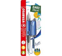 Stabilo EASYbirdy - Penna Stilografica Ergonomica - Blu Pastello/Azzurro - per Mancini - Punta Principiante - Cartuccia Blu inclusa