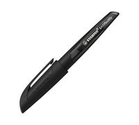 STABILO Penna stilografica EASYbuddy per bambini Punta Mancini cartuccia blu Twilight Sky Nero/Nero