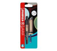 STABILO Flow MONOCHROME - Penna Stilografica - in Ecru - Pack da 1 - Cartuccia inclusa
