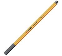 STABILO Pennarello a punta fine point 88 - Penna singola - grigio nero