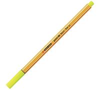 STABILO Pennarello a punta fine, punto 88, confezione da 1, colore: giallo fluo