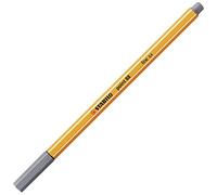 Stabilo - Pennarello con punta in fibra point 88, spessore del tratto 0,4 mm grigio scuro 96