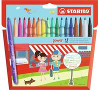 STABILO power marcatore Vivido Multicolore 18 pz