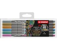 STABILO 6806/8-11-01 marcatore Medio Rame, Oro, Blu metallizzato, Verde metalliz