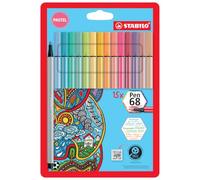STABILO Pennarello Pen 68 – Pastellove Set Premium – Astuccio da 15 colori assortiti