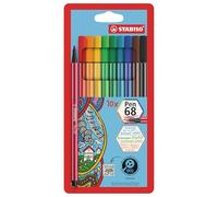STABILO Pen 68 marcatore Multicolore 10 pz