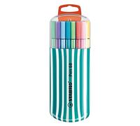 STABILO Pen 68 - Pennarelli Zebrui turchese x 20 pennarelli a punta media, colori assortiti