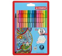 STABILO Pen 68 Astuccio da 15 pennarelli
