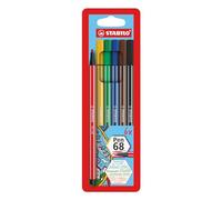 Stabilo Pen 68 - Pennarello Premium - Astuccio da 6 - Colori Assortiti