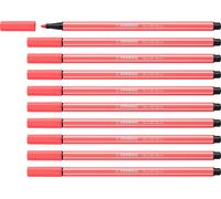 Pennarelli Stabilo Pen 68 Fluor Fluorescente Rosso [10 Pezzi]