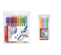Stabilo Pennarello punta media 0,8 Pointmax con 24 colori & Pennarello Premium P
