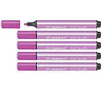 Stabilo Pennarello triangolare con punta ammortizzata Trio Scribbi - Confezione da 5 - Rosa