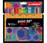 STABILO Point 88 Arty Custodia da 24 pennarelli