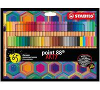 Fineliner - STABILO point 88 - ARTY - Pack of 65 - Assorted colours point 88 Pac