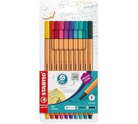 Stabilo point 88 - Fineliner - Astuccio da 10 - Special Edition - Colori assortiti