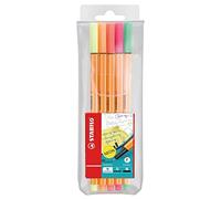Fineliner - STABILO point 88 NEON - Astuccio da 5 - Colori NEON assortiti