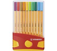 STABILO point 88 - Fineliner - Colorparade - Rosso - Astuccio da 20 - colori assortiti
