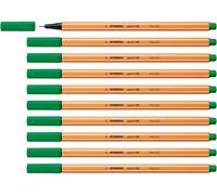 Stabilo point 88 - Fineliner - Confezione da 10 - Verde