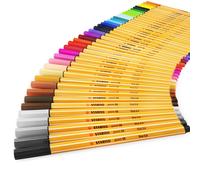 STABILO Point 88 Fineliner Penne - 0.4mm Fine Punta - Confezione 40 Colori Misti