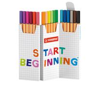 Stabilo point 88 - Fineliner - ZIG ZAG Set da 18 - Colori assortiti