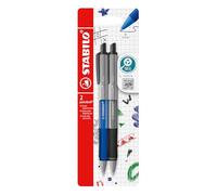 STABILO pointball colorful - Penna a Sfera - Pack da 2 - Blu/Nero
