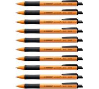 STABILO pointball - Penna a Sfera Ecosostenibile - CO2 neutral - Confezione da 10 - Nero