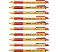 Penna a Sfera a Scatto Pointball Stabilo - 1,2 mm - 6030/40 (Rosso Conf. 10)