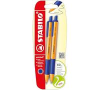 Stabilo pointball - Penna a Sfera Ecosostenibile - CO2 neutral - Pack da 2 - Blu
