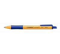 Penna a sfera a scatto Pointball Green - punta 0,5mm - blu - Stabilo