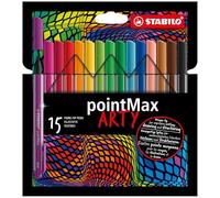Fineliner Premium - STABILO pointMax - ARTY - Astuccio da 15 - Colori assortiti
