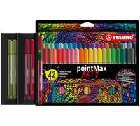 Fineliner - STABILO pointMax - ARTY - Pack of 42 - Assorted Colours