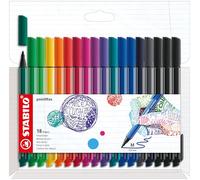 Stabilo pointMax - Fineliner Premium - Astuccio da 18 - Colori assortiti