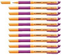 Stabilo pointVisco - Penna Roller a inchiostro Gel - Confezione da 10 - Lilla