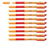 Gel Rollerball - STABILO pointVisco Box of 10 Red Red 10 Count (Pack of 1) Box