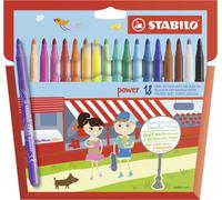 STABILO power marcatore Vivido Multicolore 18 pz