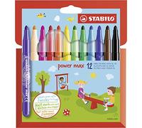 STabilo Confezione 12 Pennarelli Power Max Col Ass 980 12-01