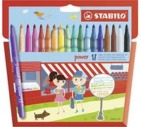 STABILO power marcatore Vivido Multicolore 18 pz