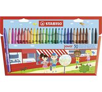 Stabilo Power 30 Feltro Punta Penne Fibra IN Portafoglio 30 Colori Assortiti
