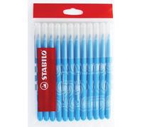 Stabilo Power - Ricarica Schoolpack di 12 pennarelli, punta media Norme azzurro