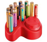 Stabilo Woody 3 in 1 Set da Tavola 15 Matite Colorate + Temperamatite con Contenitore - 10x Woody 3 in 1, 2x Woody 3 in 1 Paste