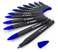 STABILO - Ricariche Easy Start - punta a sfera 0,5 mm - blu - Confezione di 4 - 12 ricariche