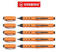 STABILO Roller a Inchiostro Worker Medium 0,5 mm Nero 5 Pezzi