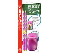 Stabilo EASYgraph S - School Set - Rosa - per Mancini - con Gomma + Temperino