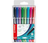 ASTUCCIO 8 FINELINER STABILO SENSOR PUNTA 0.3MM COLORI ASSORTITI