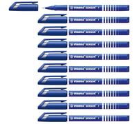 STABILO SENSOR F - Fineliner con punta ammortizzata - Tratto Fine (0,3 mm) - Confezione da 10 - Blu