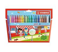 Stabilo - Set di 24 Pennarelli Scolastici Power