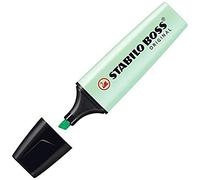 Evidenziatore Boss Original Pastel - punta a scalpello - tratto 2 - 5 mm - verde menta 116 - Stabilo